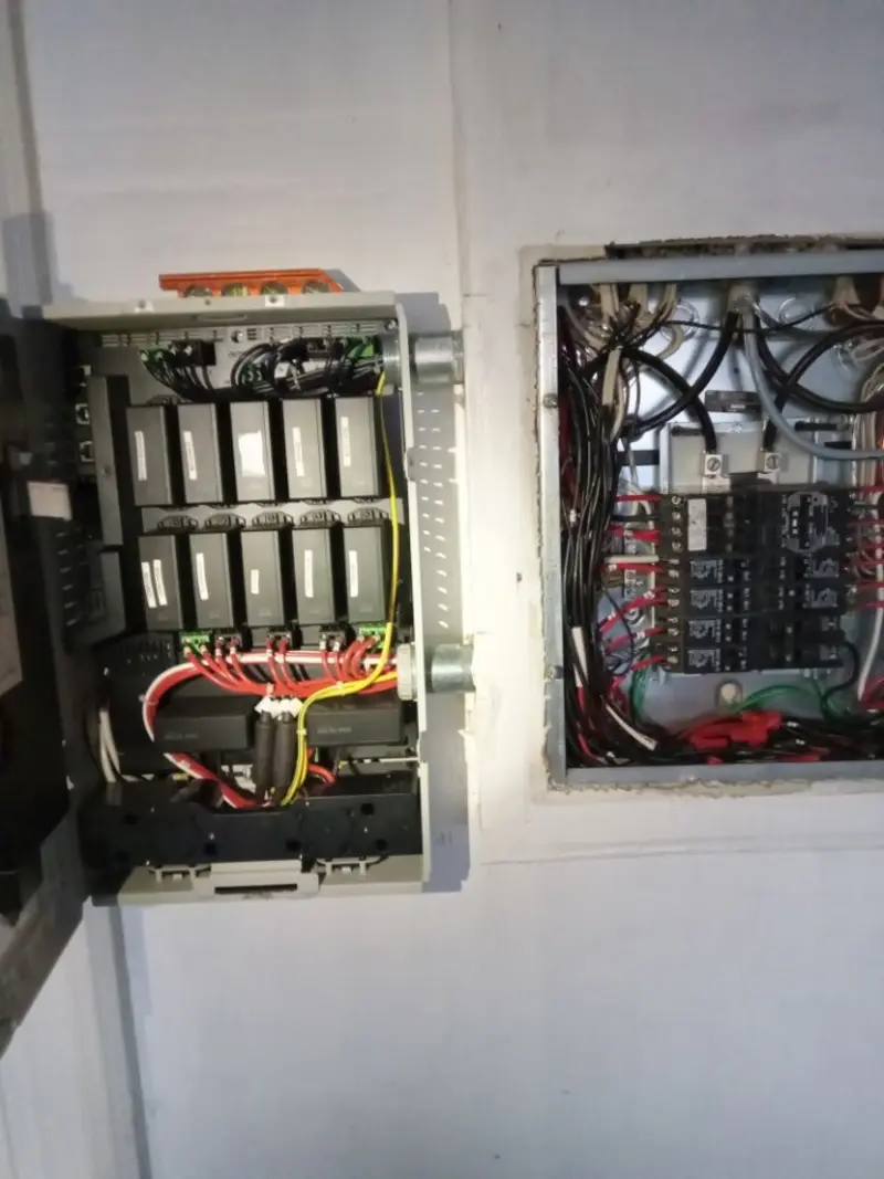 Electrical panel upgrade completed for Security Camera Wiring in Fleetwood